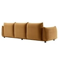 thumbnail image 4 of Modway Copious Performance Velvet Sofa in Cognac, 4 of 7