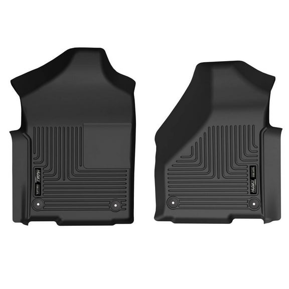 Husky Liners 50691 X-Act Contour Floor Liners Fits 2019-2024 Ram 2500 & 3500 Regular Cab w/ Vinyl Flooring Front Row 2 Pc Black
