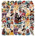 thumbnail image 3 of 35pcs-50pcs Funny Pirate Stickers Nautical Kids Stickers Pirate Adventure Stickers for Laptops Suitcases Notebooks, 3 of 9
