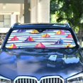 thumbnail image 4 of Yayeee Car Windshield Sun Shade Universal Fit Front Visor Protector, Blue Hand Drawn Sailboats, 4 of 8