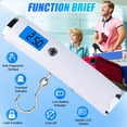 thumbnail image 5 of JELLOO Digital Luggage Scale Weighing Scale for Luggage with Tare Function 110 Lb Capacity Suitcase Scale for Travel Portable Suitcase Weighing Scale with Hook Backlit LCD Display Battery Included, 5 of 8