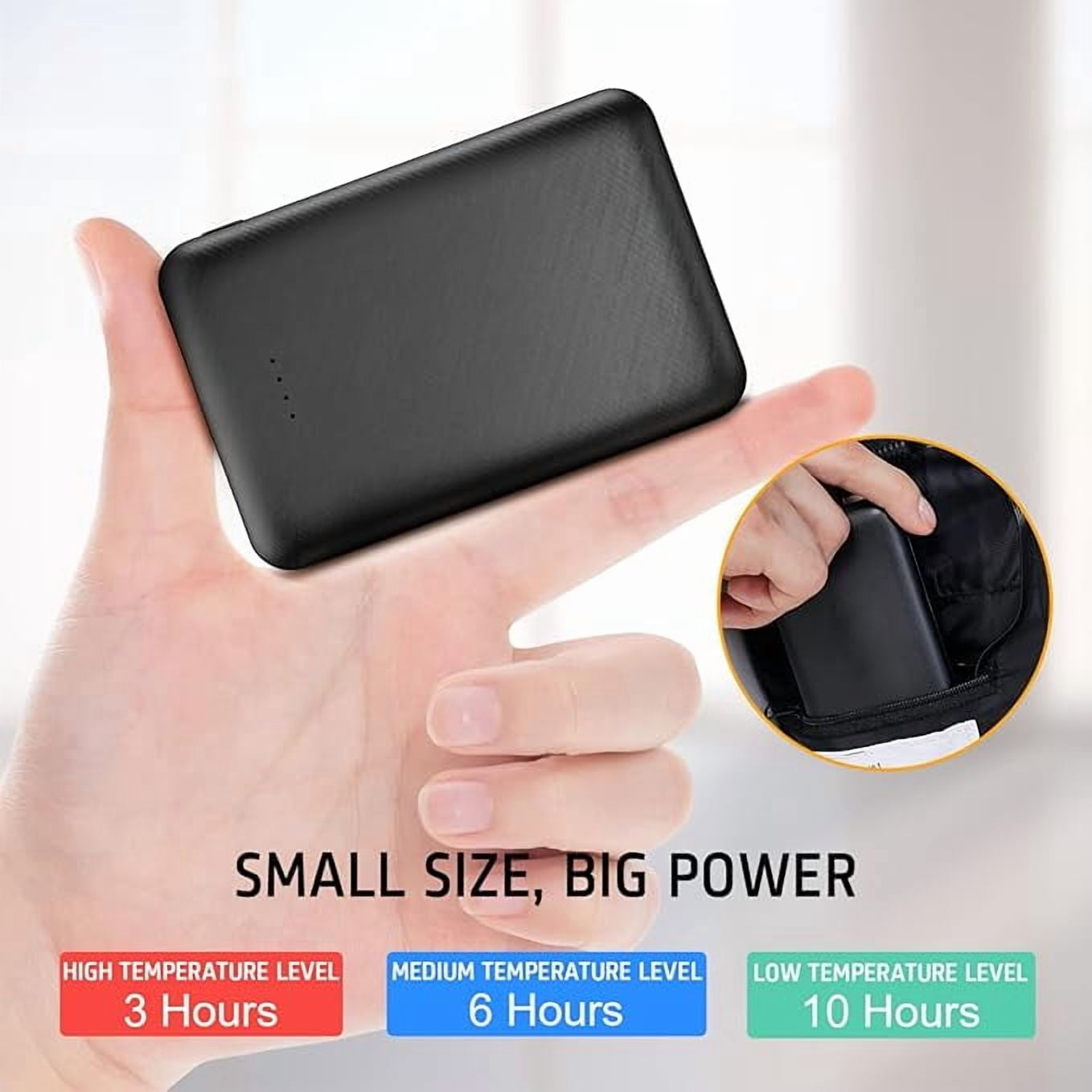 CICIEKAE 5V2A Battery Pack for Heated Vest Heated Jacket 10000mAh Power Bank for Men Women(Not Suit for 7.4v Heated Clothing)