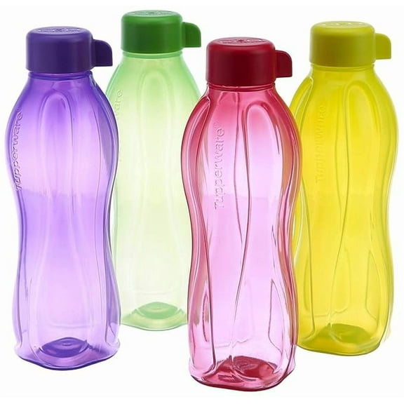 Tupperware Aquasafe 500ml Bottle, Plastic, 4 Pieces