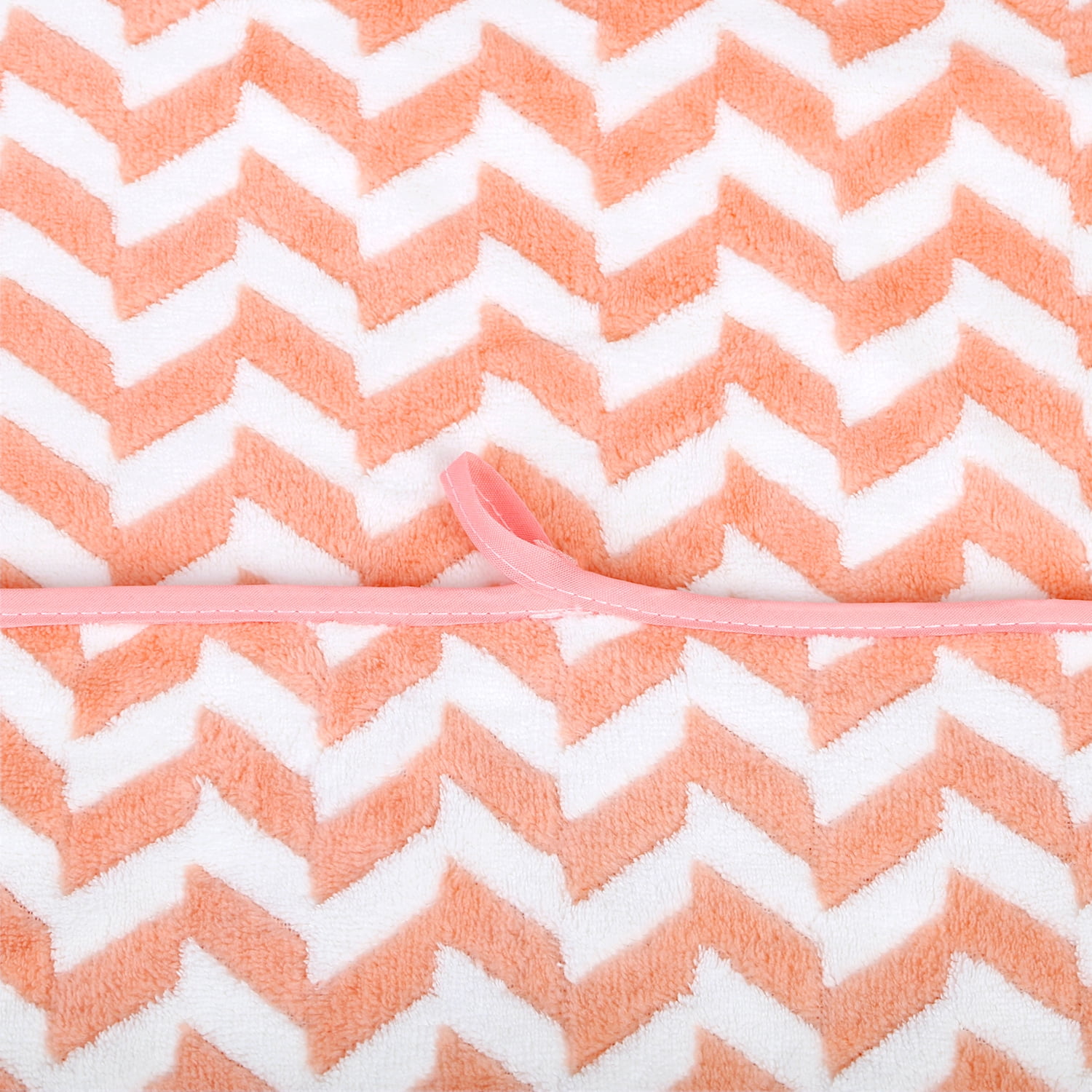 NC 2 Piece Bath Towel Set, Chevron Pattern Microfiber Soft Fast Drying Towels, Red