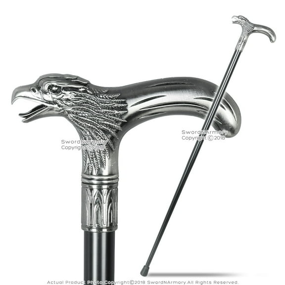 Munetoshi Eagle Head T Shape Handle Gentlemen Costume Cane Decoration