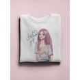 thumbnail image 3 of Fashion Girl Sketch! Sweatshirt Women -Image by Shutterstock, Female 4X-Large, 3 of 4