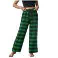 thumbnail image 3 of Ccpelsie Boys Pajamas Size 14-16 Teen Boy Clothes Pajama Pants For Boys Soft Pajama Pants Plaid Long Pj Pants Kids Cute Elastic Waist Bottoms(Green,9-10 Years), 3 of 9
