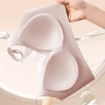 thumbnail image 6 of Women's Pullover Fixed Cup Bra, Full Coverage Wire Free Underwear with Wide Straps, Back Smoothing Light Support Bra | VerBelle,Purple L, 6 of 6