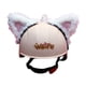 thumbnail image 1 of Accesorios genéricos para cascos: orejas de peluche de dibujos animados para cascos de snowboard. Blanco, 1 of 9