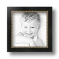 thumbnail image 2 of ArtToFrames 5" x 5" Black Square with Gold Beads Picture Frame, 5x5 inch Black Wood Poster Frame (WOM-5021), 2 Pack, 2 of 7