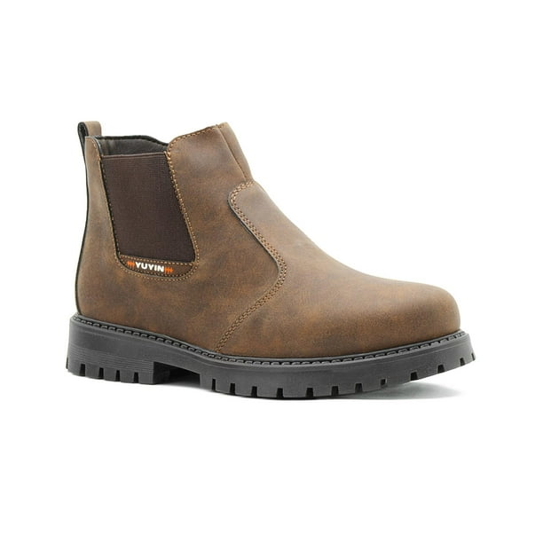 Bota Chelsea Para Niño Suela Gruesa De Meter Color Café cafe 25.5