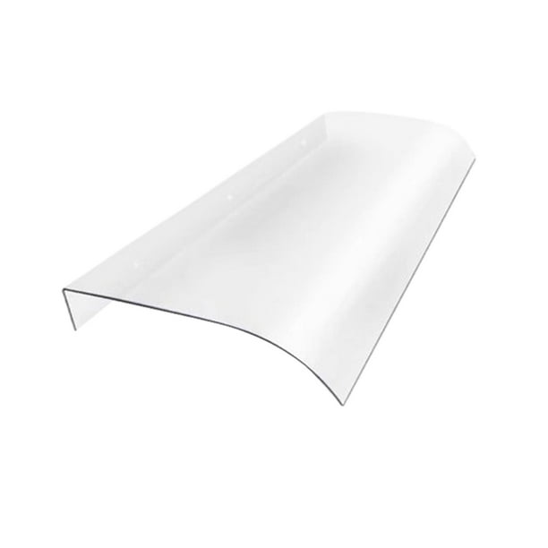 Toldo de ventana sombra de patio transparente impermeable fácil instalación cubierta de porche de dosel de puerta para el jardín balcón al aire libre 40 cmx60cm