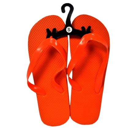 orange wedge flip flops