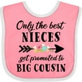 thumbnail image 3 of Inktastic Only the Best Nieces Get Promoted to Big Cousin Boys or Girls Baby Bib, 3 of 4