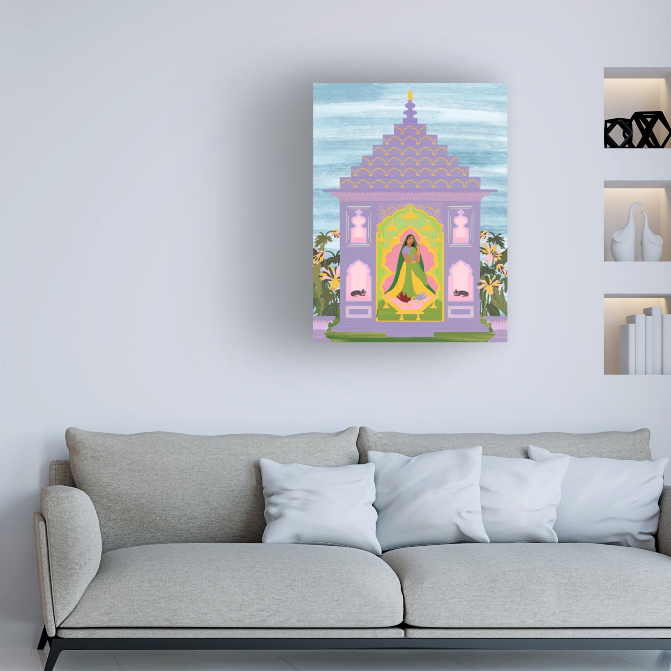 Trademark Fine Art Jota de jai Indian Garden Canvas Wall Art