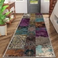 thumbnail image 2 of 2x6 FT Kitchen Runner Rugs Non Skid Washable, Faux Wool Rug Runners for Hallways Bathroom Carpet Runner, Soft Indoor Modern Floor Rug for Entryway Laundry Room, 2 of 11
