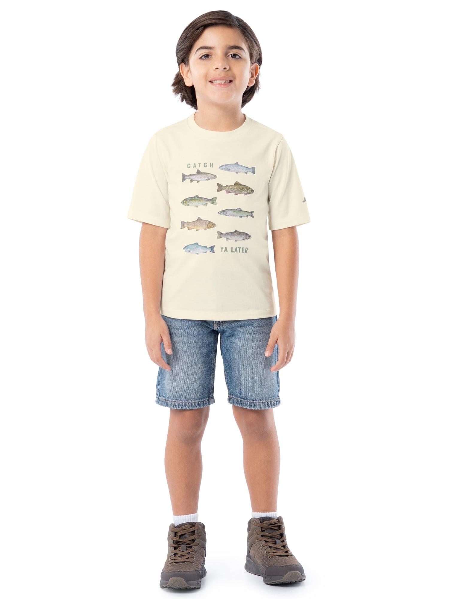 Ozark Trail Boy's Graphic Short Sleeve T-Shirt, Sizes 4-18