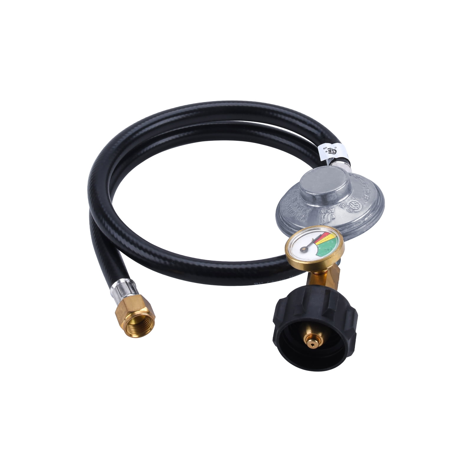 GasSaf 3ft Low Pressure Propane Regulator and Hose Replacement for