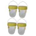 thumbnail image 2 of 4 trampas para avispas colgantes para exteriores, reutilizables, eficaces para granjas y moscas. Amarillo, 2 of 9