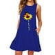 thumbnail image 4 of Vestido corto sin mangas chaleco midi vestido mujer estampado verano trajes, azul, l Methold AP002125-35, 4 of 5
