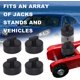 thumbnail image 5 of Adaptador de almohadilla de gato Amortiguador hidráulico de gato de bloque de goma para Chevrolet Corvette, protege la parte inferior de la carrocería al levantar el automóvil JFHHH pequeña, 5 of 5