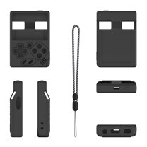 BLEEUS Silicone Case Shockproof Soft Protective Skin Cover For Miyoo Mini V4 (Black)Game Accessories