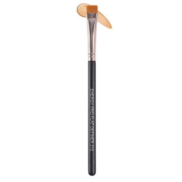 ENERGY Delineador de ojos plano Corrector de cejas Pincel Pro Flat Definer Cerdas sintéticas firmes, rígidas y finas Delineador de pestañas de precisión Ocultador de cejas para definir la forma de las