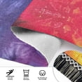 thumbnail image 4 of Tie Dye in Rainbow Colors Bedside Runner Rug 2'x 6' Non Slip Carpet Floor Mat Area Rug, 4 of 8
