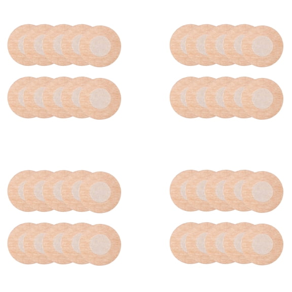 Breathable Nipple Pasties 40Pieces Waterproof Breast Petals Adhesive Nipple Stickers Nonwoven Breast Pad