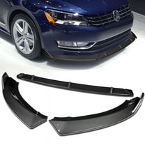 Stay Tuned Performance Front Bumper Spoiler Lip For 2012-2015 Volkswagen VW Passat Sedan Carbon Painted