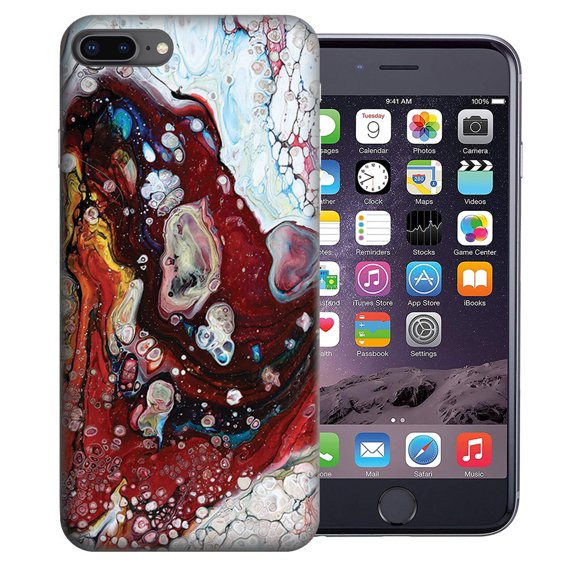 MUNDAZE Apple iPhone 7 Plus 8 Plus Design Case - Oil Painting Design 9 Phone Cover