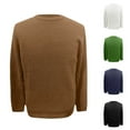 thumbnail image 5 of uikmnh Men's Autumn and Winter Simple Solid Color Knit Sweater Pullover, 5 of 6