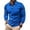 Blue, variant on Polo Tees for Men Long Sleeve Quarter Zipper Tee Shirts Lightweight Red Mens Golf Shirt