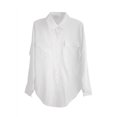 thumbnail image 4 of Women Long Sleeve Chiffon Blouse Tops Button Down Office OL Loose Shirt, 4 of 4