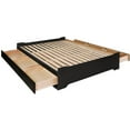 thumbnail image 2 of Prepac Coal Harbor Full/Double 6 Drawer Platform Storage Bed - Black, 2 of 6