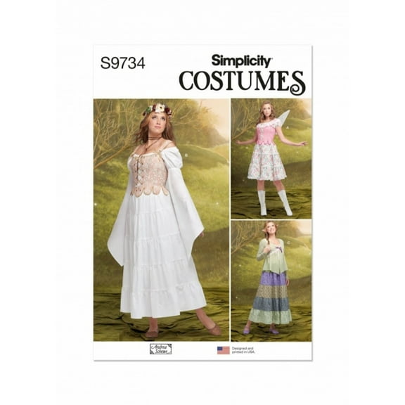Simplicity Sewing Pattern 9734 Costumes Y5 (18-20-22-24-26)