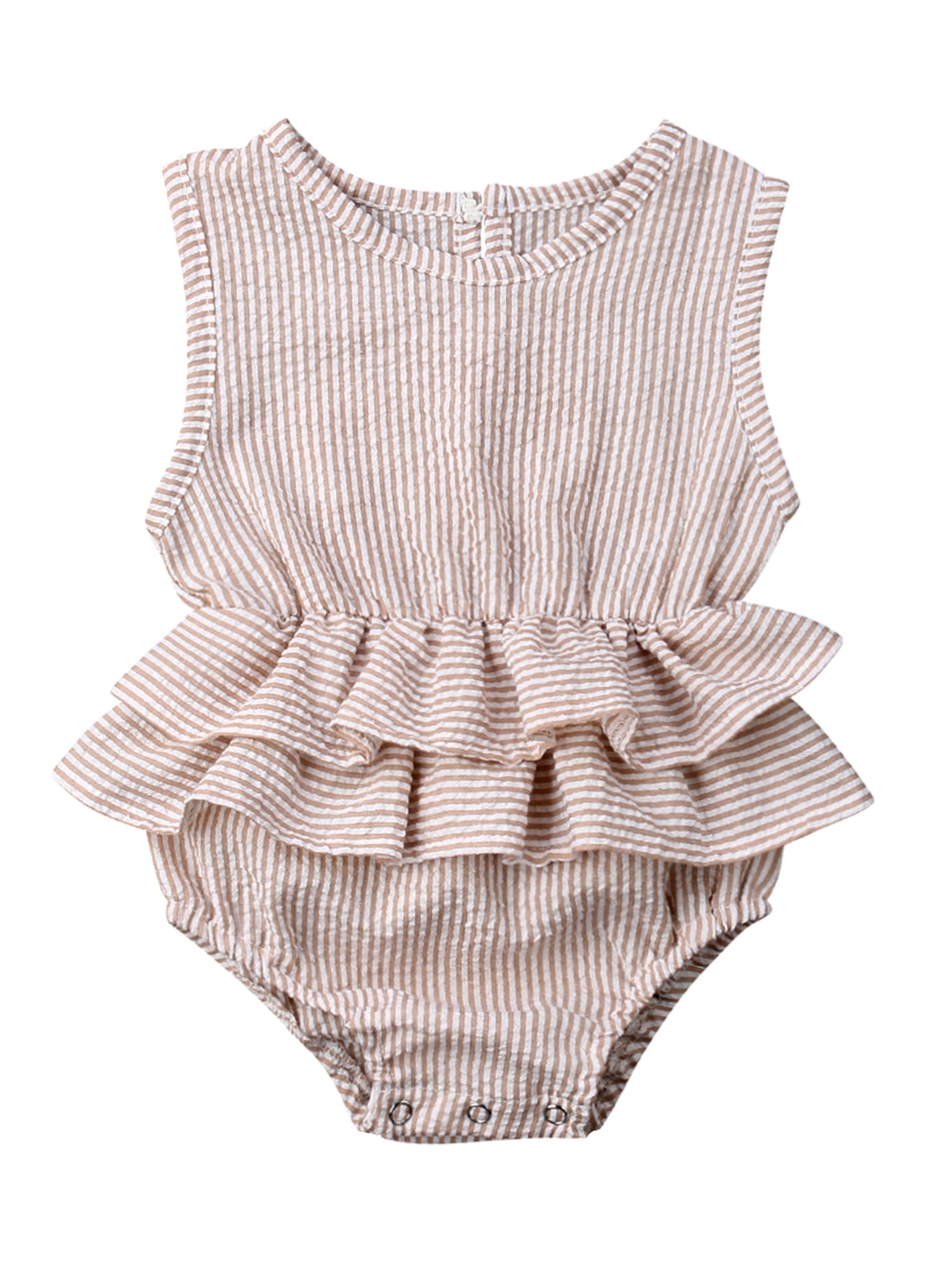 Newborn Infant Baby Girl Ruffled Romper Jumpsuit Cotton Bodysuit Outfits Clothes Newborn Infant Baby Girl Ruffled Romper Jumpsuit Cotton Bodysuit Outfits Clothes