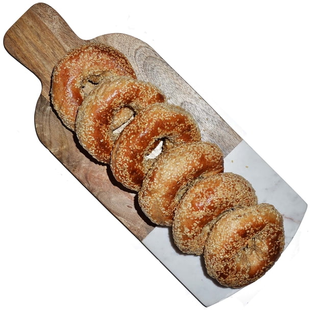 Fresh MTL Bagel Whole Wheat, Baked in a traditional woodburning oven