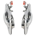 thumbnail image 3 of Front Pair Exterior Door Handle Compatible with 2003-2009 Hummer H2 Chrome With Key Hole 15104792-PFM 15104793-PFM Base OE Replacement Outside Handle Outer Handle Door Exterior Handle, 3 of 8