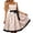 2Light Pink, variant on Xijirk Women's Dirndl Dress Traditional Bavarian Square Neck Sleeveless Diamond Grid Jacquard Midi Bow Sash for Oktoberfest Themed Party Cosplay,S