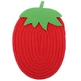 thumbnail image 1 of Miangastore 1 Pce Tapis de Bol en Forme de Fraise Résistant à la Chaleur Dessous de Verre en Coton Tissé, 1 of 8