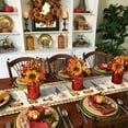 thumbnail image 4 of Happy Thanksgiving Cotten Line Table Runners 71 Inches Lon, Cute Gnome Farmhouse Dining Table Runner, Maple Leaf Table Cloth Decoration for Indoor Outdoor Party Wedding Holiday, Fall Harvest Pumpkins, 4 of 6