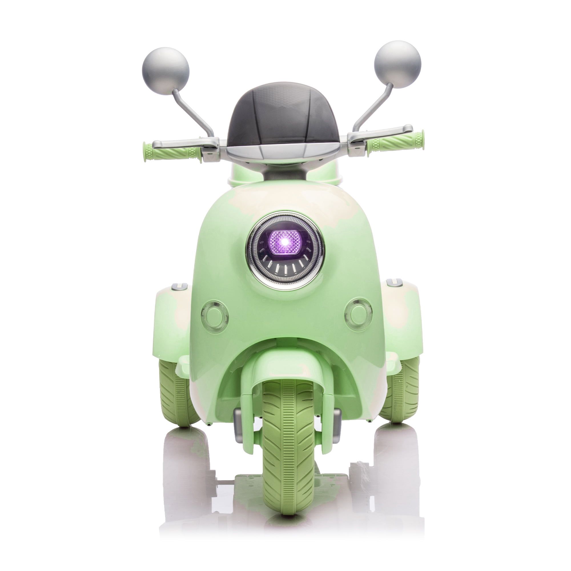 Xuanlur 12V Kids Electric Motorcycle, 3 Wheel 2 Seater Ride on Motorcycle w/Remote Control, 25W*2 Motors Electric Motorcycle w/Big Storage Box, Music, Horn, Light, Ride on Toys for Kids 3-8, Green
