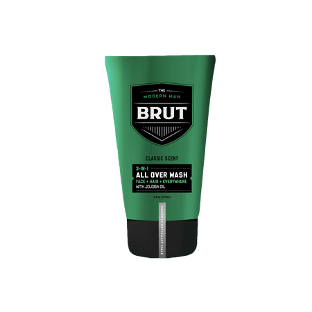 UPC 827755000006 product image for BRUT 3-in-1 Face + Hair + Everywhere Wash 5OZ | upcitemdb.com