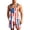 A-Sky Blue210, variant on Festival Bib Overalls For Men Shorts Jumpsuit US Nationl Flag Printed 4Th Of July Adjustable Straps Coveralls