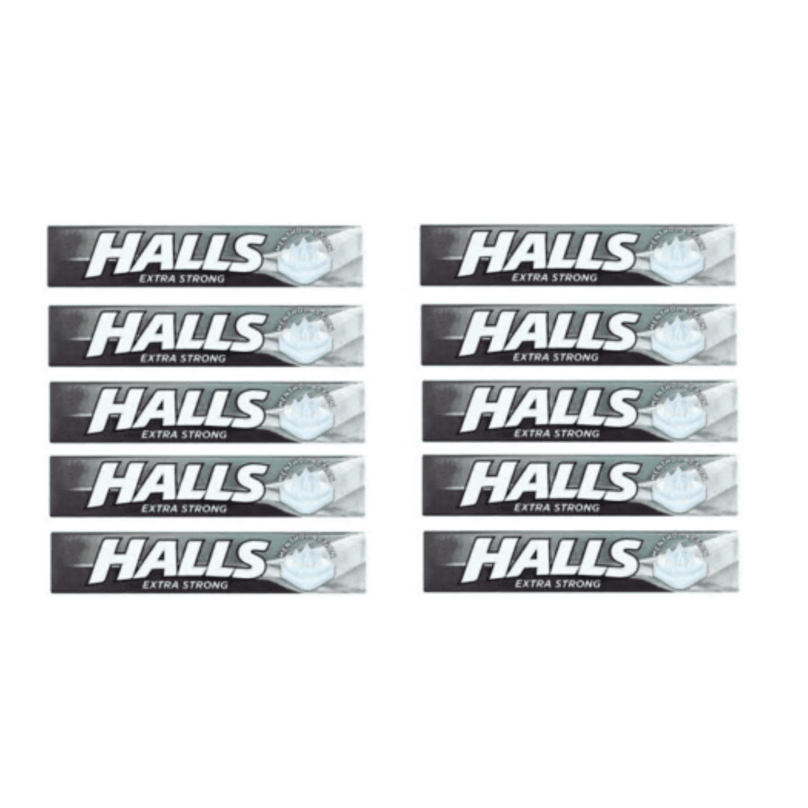 Halls Extra Strong Cough Drops with Menthol 90 Drops (10 Sticks of