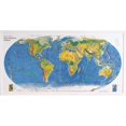 thumbnail image 1 of American Éducatif 434 Carte Géo-Physique Mondiale, 1 of 1