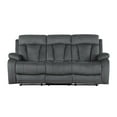 thumbnail image 3 of Titan Furnishings Transitional Microfiber Fabric Sofa in Gray, 3 of 11