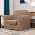 thumbnail image 2 of CHUN YI Stretch 2 Piece Houndstooth Sofa Slipcover Couch Cover,Camel,Armchair, 2 of 6