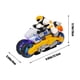 thumbnail image 4 of Juguete de motocicleta transformable de acrobacias | Luces LED coloridas y música | Conducción automática y prevención de colisiones | Ruedas luminosas | Regalo Interactivo | Plástico | Amarillo, 4 of 6